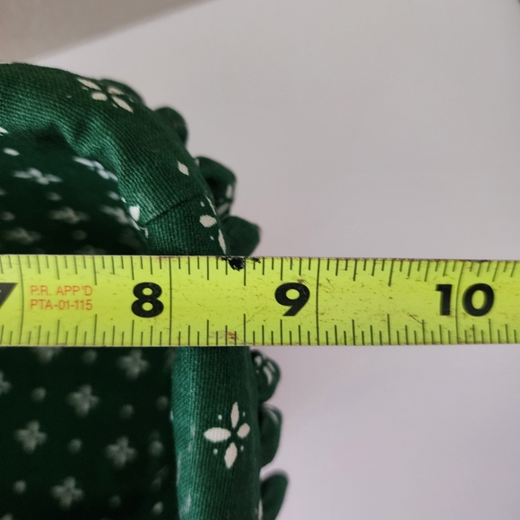 Longaberger 1997 Angled Basket With Green Floral Liner Card Keeper Basket - Picture 10 of 12